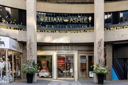 Photo for Toronto, Canada - November 20, 2020: A William Ashley store is shown at Bloor-Yorkville Business Area in Toronto, Canada. William Ashley is a Canadian retailer of china, crystal, silver and gifts. - Royalty Free Image