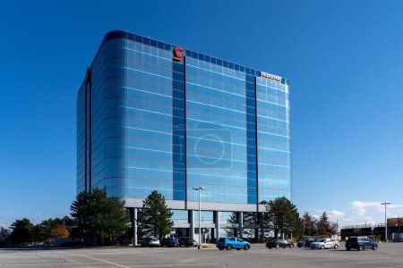 Photo for Markham, Ontario, Canada - October 31, 2020: Scotiabank office building in Markham, Ontario, Canada, Scotiabank is a Canadian multinational bank. - Royalty Free Image