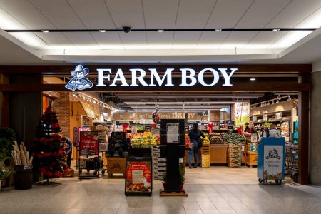 Photo for Toronto, Canada - November 20, 2020: A Farm Boy store is shown in Toronto, Canada November 20, 2020. Farm Boy Inc. is a Canadian food retailer operating in the province of Ontario. - Royalty Free Image