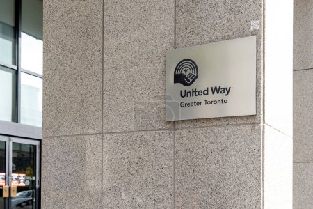 Photo for Toronto, Canada - October 28, 2020: United Way Greater Toronto sign is seen in Toronto, Canada. United Way Worldwide is a privately-funded nonprofit, based in the United States. - Royalty Free Image