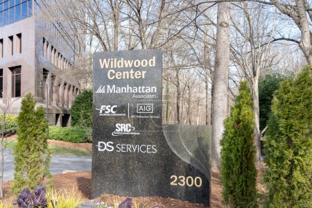 Téléchargez les photos : Atlanta, Géorgie, États-Unis - 16 janvier 2020 : Signe du Wildwood Center, un centre d'affaires à Atlanta, Géorgie, États-Unis. - en image libre de droit