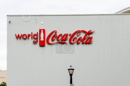 Photo for Atlanta, Georgia, USA - January 17, 2020: Exterior view of World of Coca-Cola in Atlanta, Georgia, USA. The World of Coca-Cola is a museum showcasing the history of The Coca-Cola Company. - Royalty Free Image