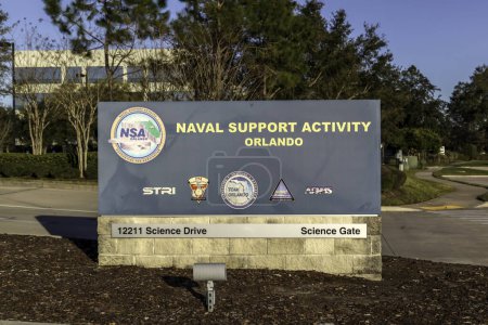 Téléchargez les photos : Orlando, Floride, États-Unis - 8 février 2020 : Signer en dehors de l'activité de soutien naval à Orlando, Floride, États-Unis. - en image libre de droit