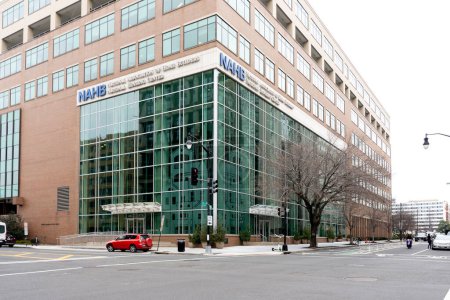 Photo for Washington, DC, USA- January 13, 2020: NAHB headquarters in Washington, DC. The National Association of Home Builders representing the interests of home builders, developers, contractor - Royalty Free Image