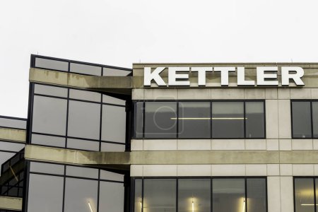 Photo for Tysons Corner, USA- January 14, 2020: Sign of Kettler on the building in Tysons Corner, USA. KETTLER is a company engaged in real estate development in the Washington, D.C. metropolitan area. - Royalty Free Image
