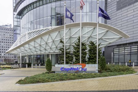 Photo for Tysons Corner, Virginia, USA - January 14, 2020: Capital One Headquarters in Tysons Corner, Virginia. Capital One Financial Corporation is an American bank holding company. - Royalty Free Image