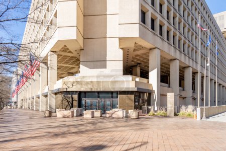 Foto de Washington, DC, EE.UU. Enero de 2020: Edificio de la sede del FBI en Washington, DC, EE.UU.. - Imagen libre de derechos
