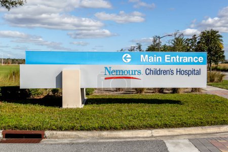 Photo for Orlando, Florida, USA- February 9, 2020: Sign of Nemours Children's Hospital in Orlando, Florida, USA. - Royalty Free Image