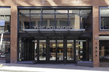 Téléchargez les photos : The Foundry est un immeuble de bureaux de 6 étages situé au 1055 Thomas Jefferson Street, au cœur de Georgetown. - en image libre de droit
