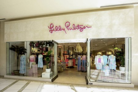 Photo for Tampa, Florida, USA - February 23, 2020: One of the lilly pulitzer store in the mall in Tampa, Florida, USA. - Royalty Free Image