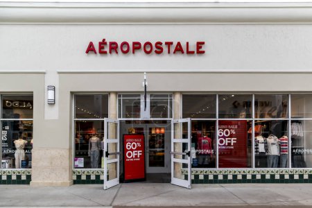 Photo for Orlando, Florida, USA - January 27, 2022: Aeropostale store at a mall in Orlando, Florida, USA. Aeropostale is a specialty retailer of casual apparel and accessories - Royalty Free Image