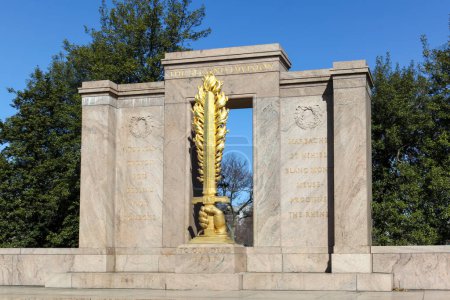 Foto de Washington D.C., Estados Unidos - 1 de marzo de 2020: Memorial de la Segunda División en President 's Park en Washington, DC, Estados Unidos. - Imagen libre de derechos
