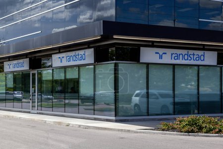 Photo for A branch of Randstad Canada is seen on August 30, 2019 in Burlington, Ontario, Canada. Randstad is a Dutch multinational human resource consulting firm. - Royalty Free Image