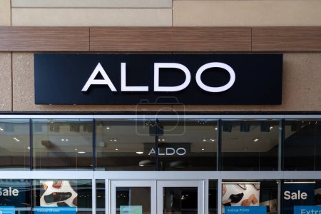 Photo for Aldo store is seen in Niagara-on-the-Lake, Ontario, Canada on September 10, 2019. The Aldo Group is a Canadian retailer that owns a worldwide chain of shoe stores. - Royalty Free Image