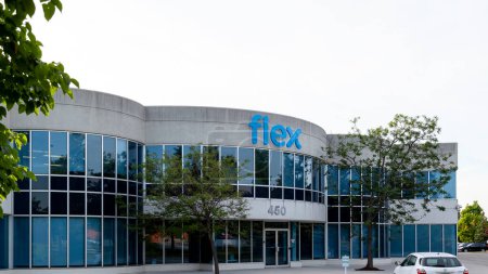 Photo for Markham, Ontario, Canada - June 29, 2018: Flex Ltd. Canada office building in Markham, Ontario, Canada. Flex Ltd. is an American multinational technological manufacturer. - Royalty Free Image