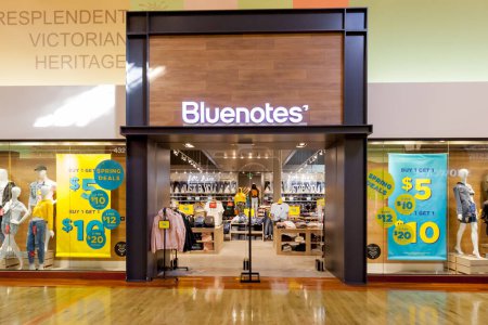Photo for Toronto, Canada - March 17, 2018: Bluenotes store front at Vaughan Mills in Toronto. Bluenotes is a Canadian "lifestyle" clothing brand that was established in 1984. - Royalty Free Image