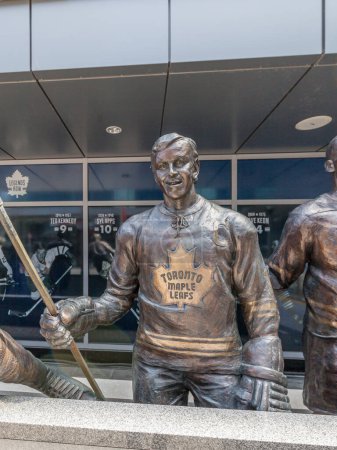 Photo for Toronto, Canada-May 5, 2018: The statues of Dave Keon on Legends Row outside Air Canada Centre in Toronto (total 14 statues after October, 2017). - Royalty Free Image