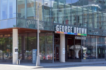 Photo for Toronto, Canada - June 19, 2018: George Brown College Waterfront Campus in Toronto, home of the Centre for Health Sciences. George Brown is a public college of applied arts and technology. - Royalty Free Image