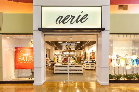 Photo for Vaughan, Ontario, Canada - March 24, 2018: Aerie store front at Vaughan Mills in Toronto. Aerie is a lingerie retailer and intimate apparel sub-brand owned by American Eagle Outfitters. - Royalty Free Image
