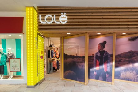 Photo for Vaughan, Ontario, Canada - March 24, 2018: Lol store front at Vaughan Mills mall near toronto. Lol is a privately owned Canadian women's active wear brand. - Royalty Free Image