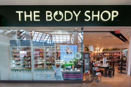 Photo for Toronto, Canada - February 7, 2018: The Body Shop store front in the Fairview Mall in Toronto, a British cosmetics, skin care and perfume company. - Royalty Free Image