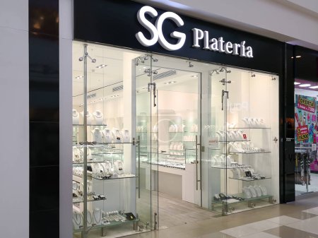 Photo for Alajuela, Costa Rica - October 4, 2018: SG Plateria jewelry store at City Mall in Alajuela near San Jose, Costa Rica. - Royalty Free Image