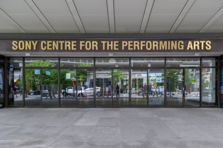 Photo for Toronto, Ontario, Canada - May 26, 2018: Entrance of Sony Centre for the Performing Arts, a major performing arts venue in Toronto, Canada, and is the country's largest soft-seat theatre. - Royalty Free Image