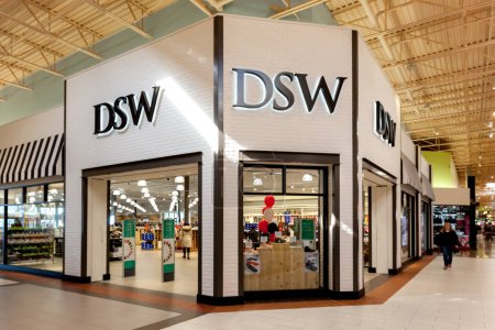 Photo for Toronto, Canada - June 4, 2019: DSW storefront in the in Vaughan Mills mall in Toronto. DSW is an American footwear retailer of designer and name brand shoes and fashion accessories. - Royalty Free Image