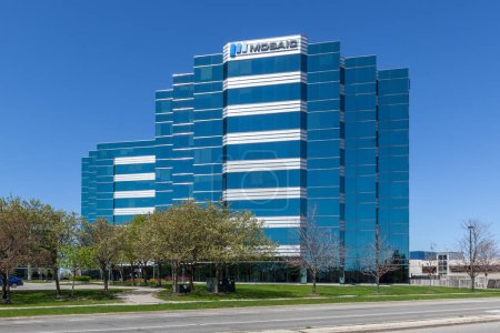 Photo for Mississauga, Ontario, Canada - May 13, 2018: Sign of Mosaic Sales Solutions Canada on the head office building in Mississauga. Mosaic is among the fastest growing sales and marketing agencies. - Royalty Free Image