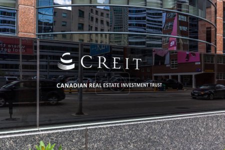 Photo for Toronto, Ontario, Canada - May 5, 2018: Sign of Canadian real estate investment trust (CREIT) office building in Toronto . CREIT is a property management company. - Royalty Free Image