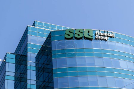 Photo for Toronto, Canada - May 24, 2018: SSQ Financial Group sign on the head office in Toronto. SSQ Financial Group is a Canadian financial institution which offers insurance and investment products. - Royalty Free Image