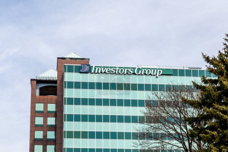 Photo for Toronto, Ontario, Canada - April 27, 2018: Sign of Investors Group on the building in North York, Toronto. Investors Group is a company of IGM Financial, a Canadian financial services company. - Royalty Free Image