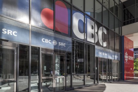 Photo for Toronto, Canada - June 19, 2018: Canadian Broadcasting Centre (CBC) in Toronto. CBC is the broadcast headquarters for the Canadian Broadcasting Corporation's television and radio services. - Royalty Free Image