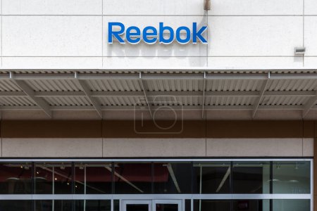 Photo for Niagara On the Lake, Canada- May 20, 2018: Reebok sign on th estore in Outlet Collection at Niagara. Reebok is a global athletic footwear and apparel company - Royalty Free Image