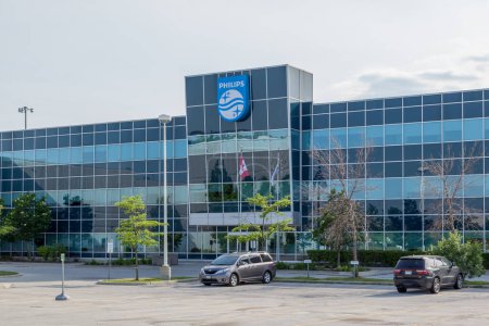 Photo for Markham, Ontario, Canada - June 16, 2018: Philips building in Markham, Ontario, Canada. Philips is a Dutch multinational technology company in Amsterdam in the area of healthcare. - Royalty Free Image