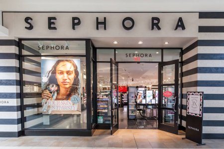 Photo for Toronto, Canada - February 7, 2018: Sephora storefront in the Fairview Mall in Toronto. Sephora is a French chain of cosmetics stores founded in 1969. - Royalty Free Image