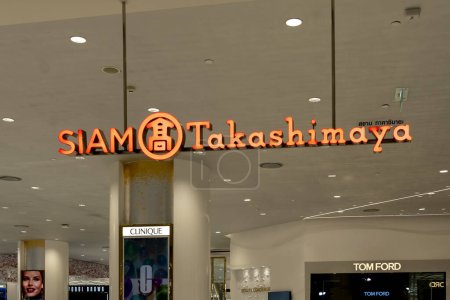 Photo for Siam Takashimaya store sign in a shopping mall - Royalty Free Image
