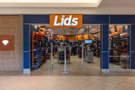 Photo for Toronto, Canada - February 7, 2018: Lids storefront in the Fairview Mall in Toronto. The LIDS Sports Group, operating within Hat World, Inc., comprises the LIDS retail headwear stores. - Royalty Free Image