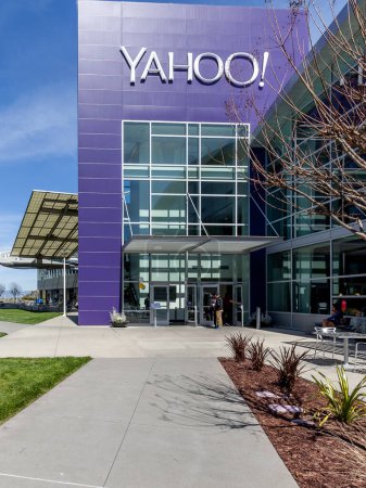 Photo for Sunnyvale, California, USA - March 29, 2018: Buildings at Yahoo 's headquarters in Silicon Valley. Yahoo! is a web services provider that is wholly owned by Verizon Communications through Oath Inc., - Royalty Free Image