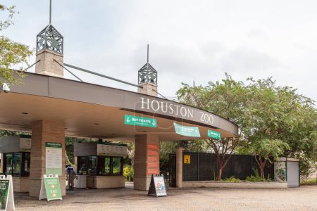 Téléchargez les photos : Houston, Texas, États-Unis - 22 septembre 2018 : Signe du zoo de Houston. - en image libre de droit