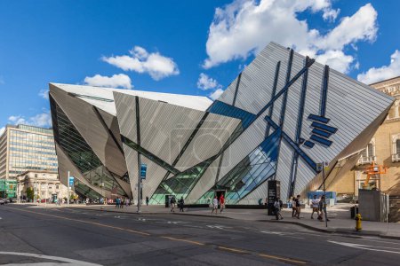 Photo for Toronto, Canada - June 25, 2017: Royal Ontario Museum on Bloor Street in Toronto, Canada. The Royal Ontario Museum is a museum of art, world culture and natural history in Toronto. - Royalty Free Image