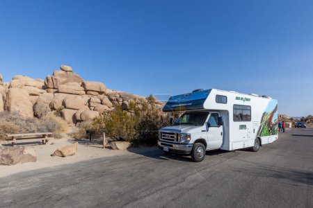 Photo for A Cruise America RV in the national park. Cruise America is a recreational vehicle rental and sales company based in Mesa, Arizona. - Royalty Free Image