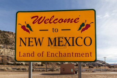 Photo for Welcome to new mexico sign, land of enchantment. - Royalty Free Image