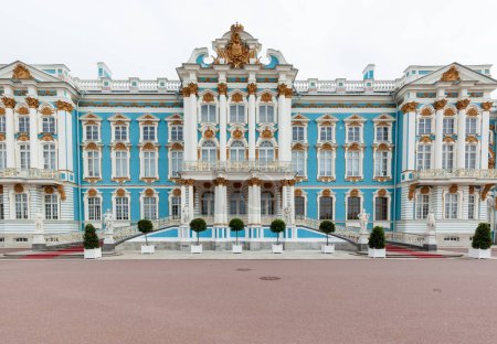 Photo for ST.PETERSBURG, RUSSIA - MAY 18, 2016: Catherine Palace in Saint Petersburg, Russia The Catherine Palace was the summer residence of the Russian tsars. - Royalty Free Image