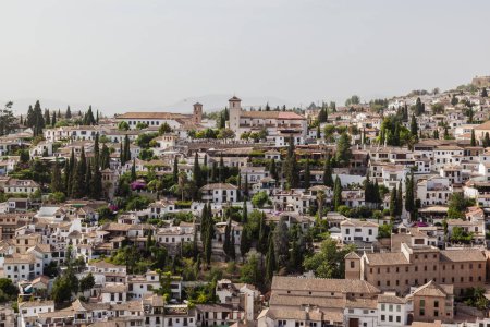 Photo for GRANADA, SPAIN - JUNE 26, 2016: Cityscape of Granada, a city in southern Spains Andalusia region. - Royalty Free Image