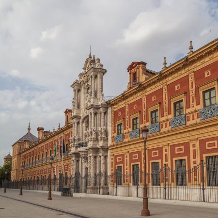 Téléchargez les photos : Palacio de San Telmo à Séville, Espagne, siège de la présidence du gouvernement autonome andalou. - en image libre de droit