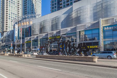 Photo for TORONTO, CANADA - JANUARY 1, 2017: Street view of North York Centre along Yonge street in Toronto on January 1, 2017. - Royalty Free Image