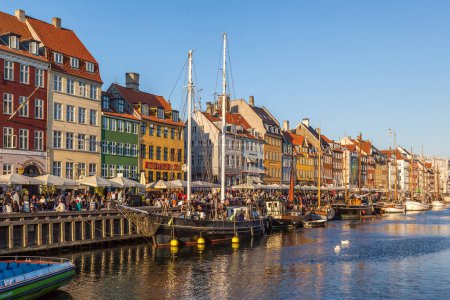 Foto de Nyhavn (New Harbour), Copenhague, Dinamarca - Imagen libre de derechos