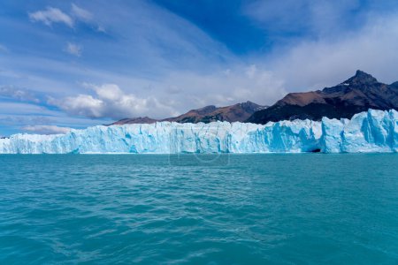 View of Upsala glacier, Santa Cruz Province, Argentina. The Upsala Glacier is a large valley glacier on the eastern side of the Southern Patagonian Ice Field.