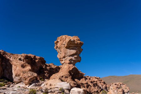 Copa del Mundo formación de rocas naturales en Lost Italy (Italia Perdida), altiplano boliviano.